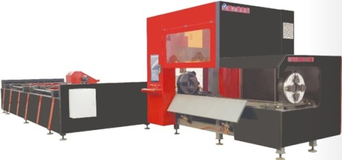 Semi Automatic Three Chuck Laser Pipe Cutting Machine